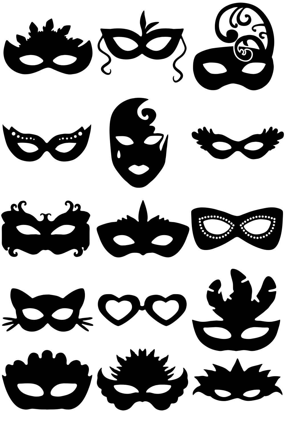 Formes Masques carnaval (1)