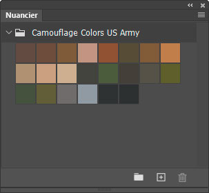 Nuancier Camouflage Colors US Army